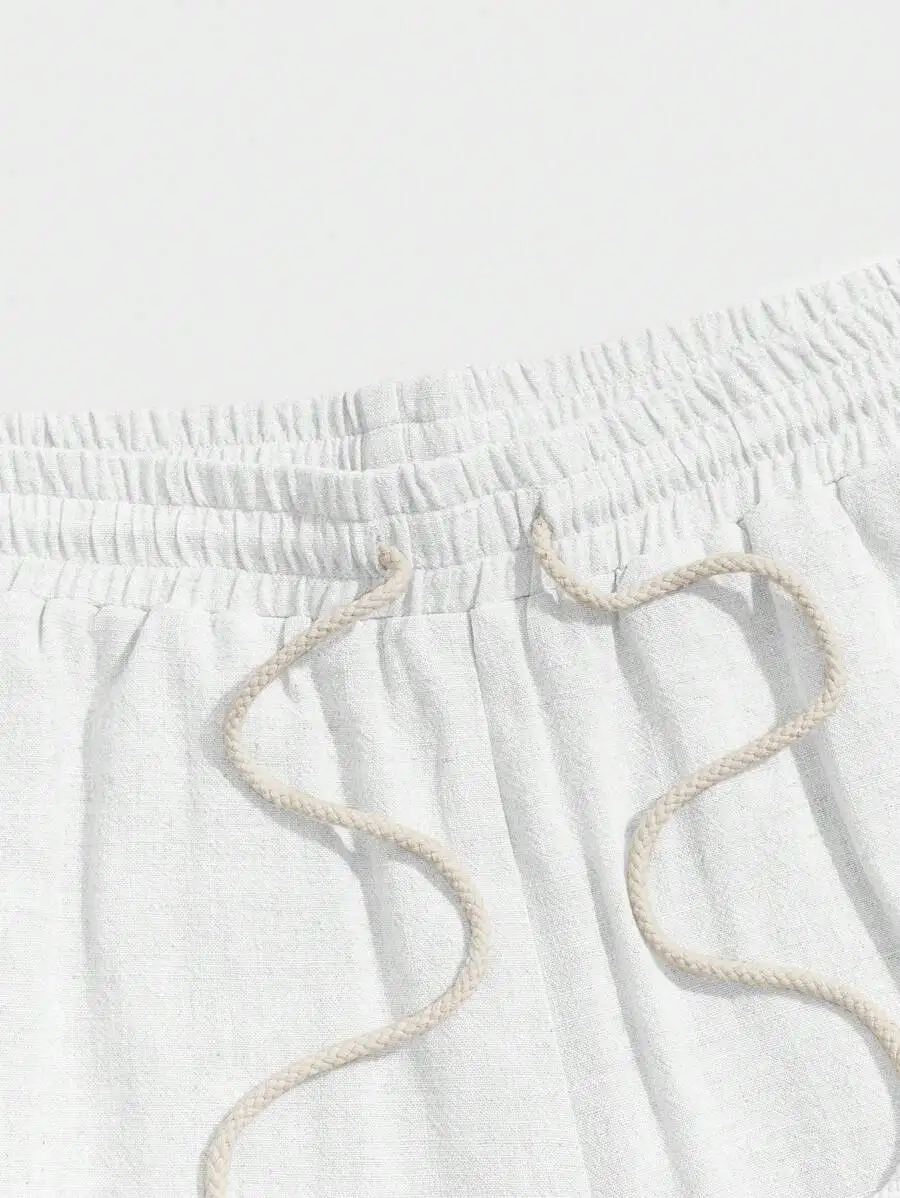 

Loose Fit Drawstring Waist Casual Shorts For Men