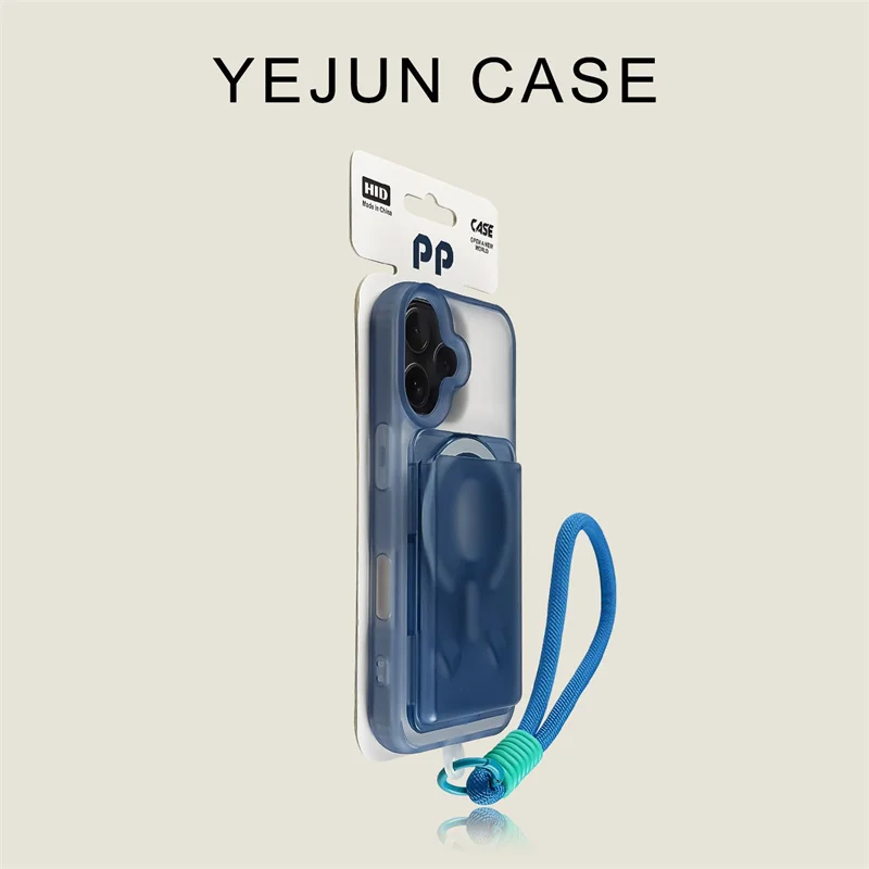 כיסוי טלפון מגנטי יוקרתי לאייפון 17 אייר 16 15 14 12 13 11 פרו מקס פלוס, כולל רצועת נשיאה, כיסוי אחורי מגן