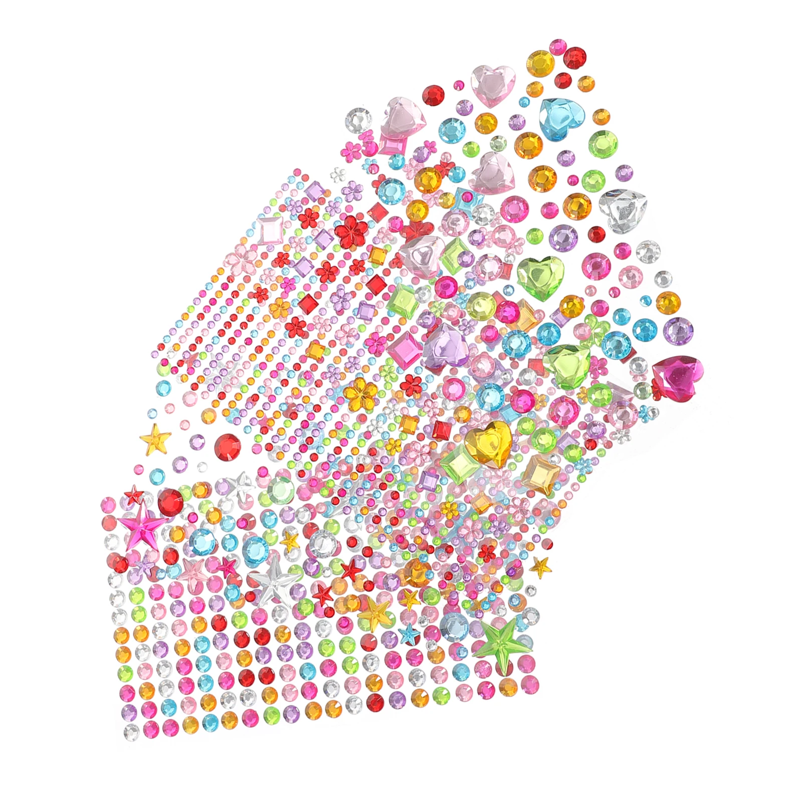 

5 Sheets Crystal Drill Stickers 3MM 6MM Rhinestones Gems DIY Decor Craft Supplies Self Adhesive Star Stickers Acrylic Gemstones