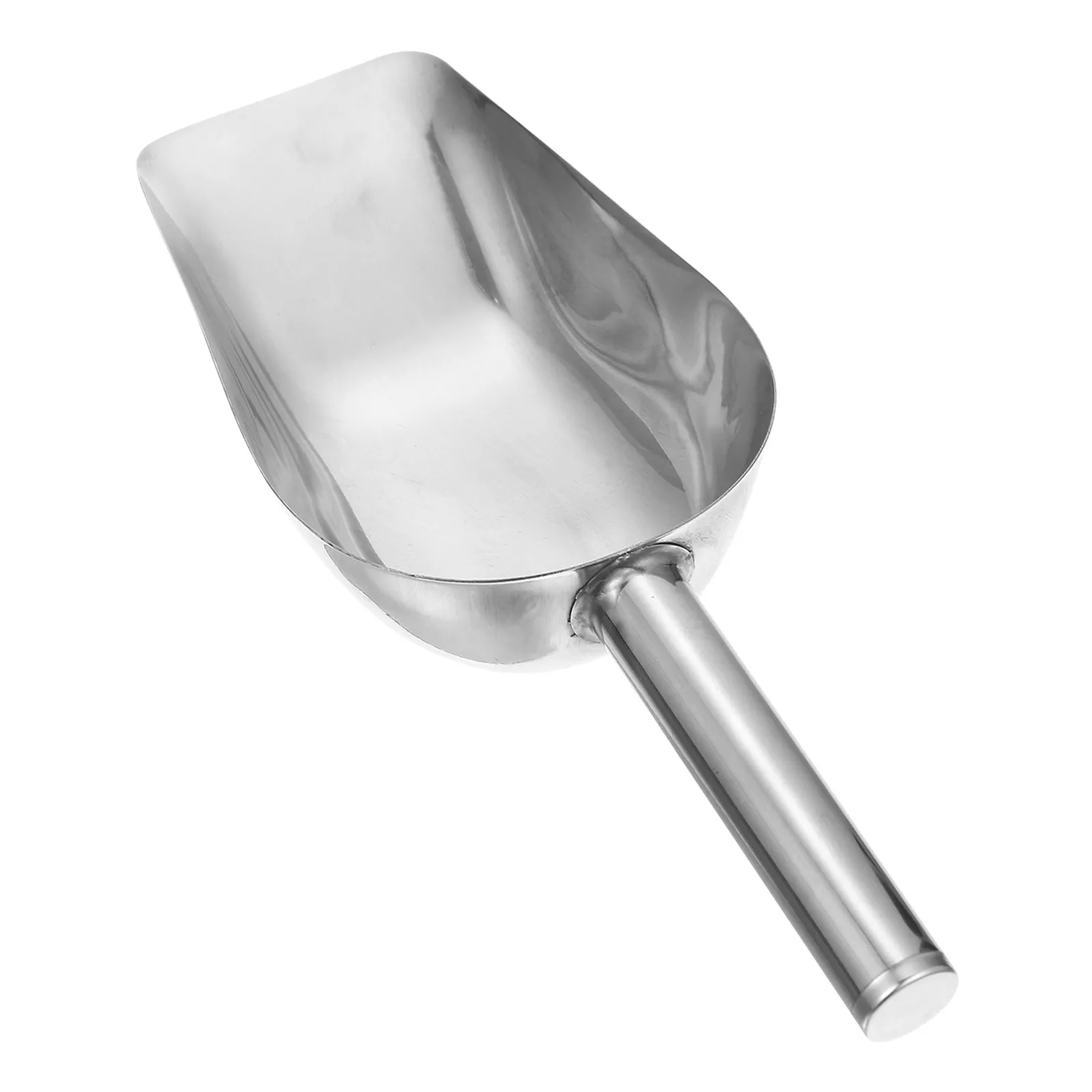 Stainless Steel Ice Scoop Multipurpose Food Shovel Ergonomic Handle Grain Flour Rice Scoop Kitchen Use Ice Cube Shovel view 2