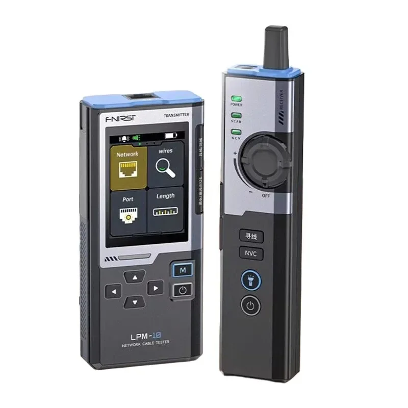 LPM-10A Multifunctional Cable Tracer & Network Tester, Anti-Interference POE Ethernet Cable Detector for Home & Office Network