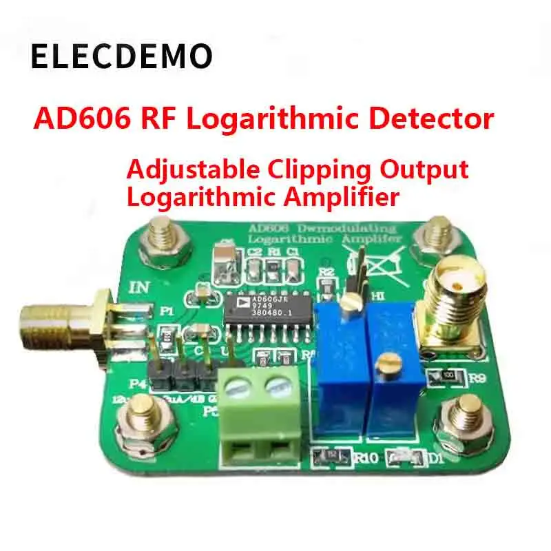 RF High Precision Logarithmic Detector Demodulator Module, 80dB Dynamic Range, Low-Power Adjustable Limiting Output, RSSI,AD606