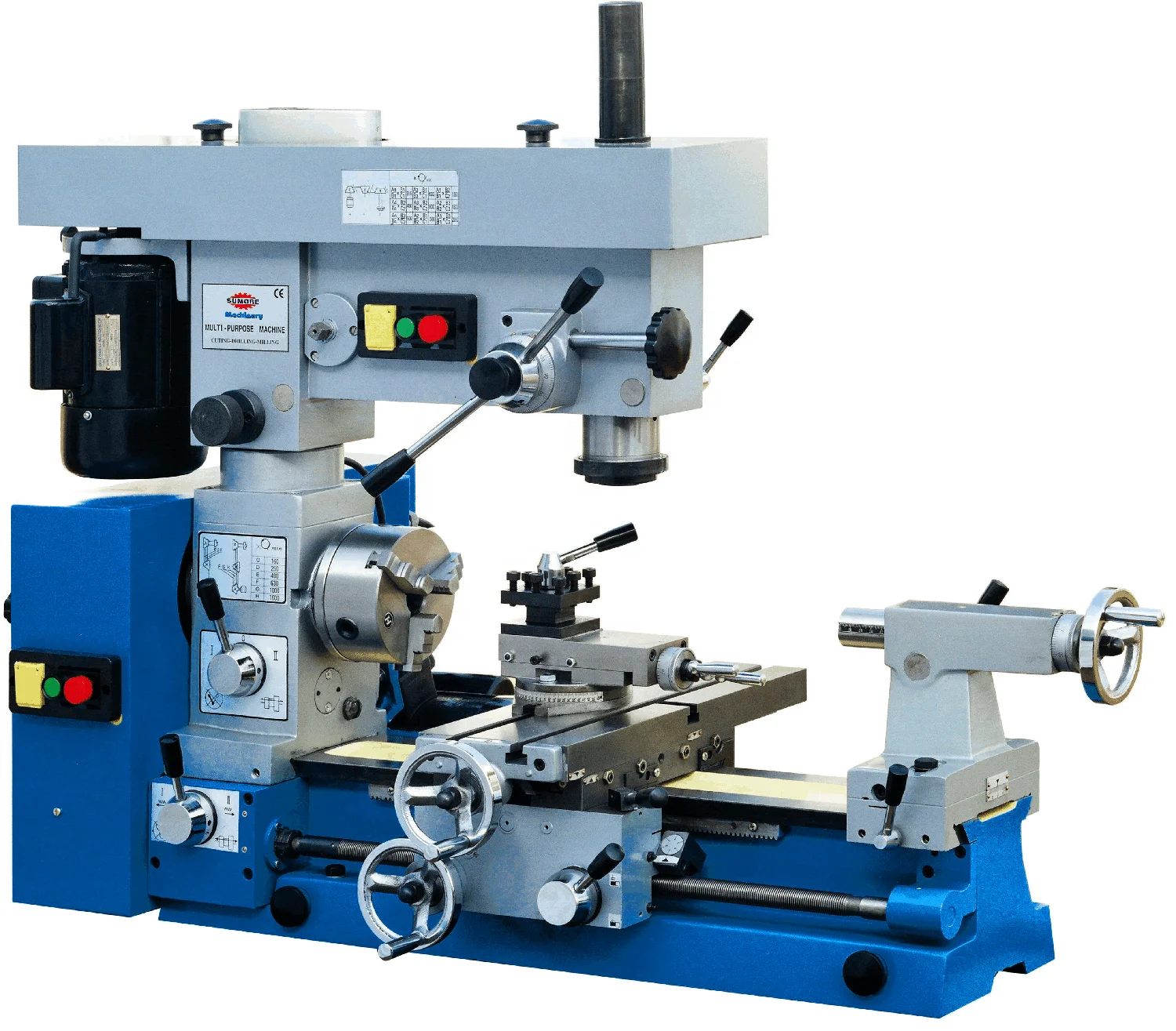 

SP2302 Newest 300mm Swing Mill Drill Lathe Milling Machine SP2302 SUMORE
