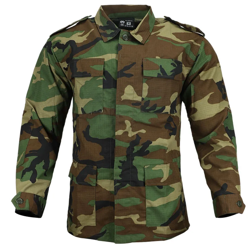 MGFLASHFORCE Uniforme mimetica da uomo Tuta da combattimento tattica da caccia Airsoft Paintball Camicia e pantaloni