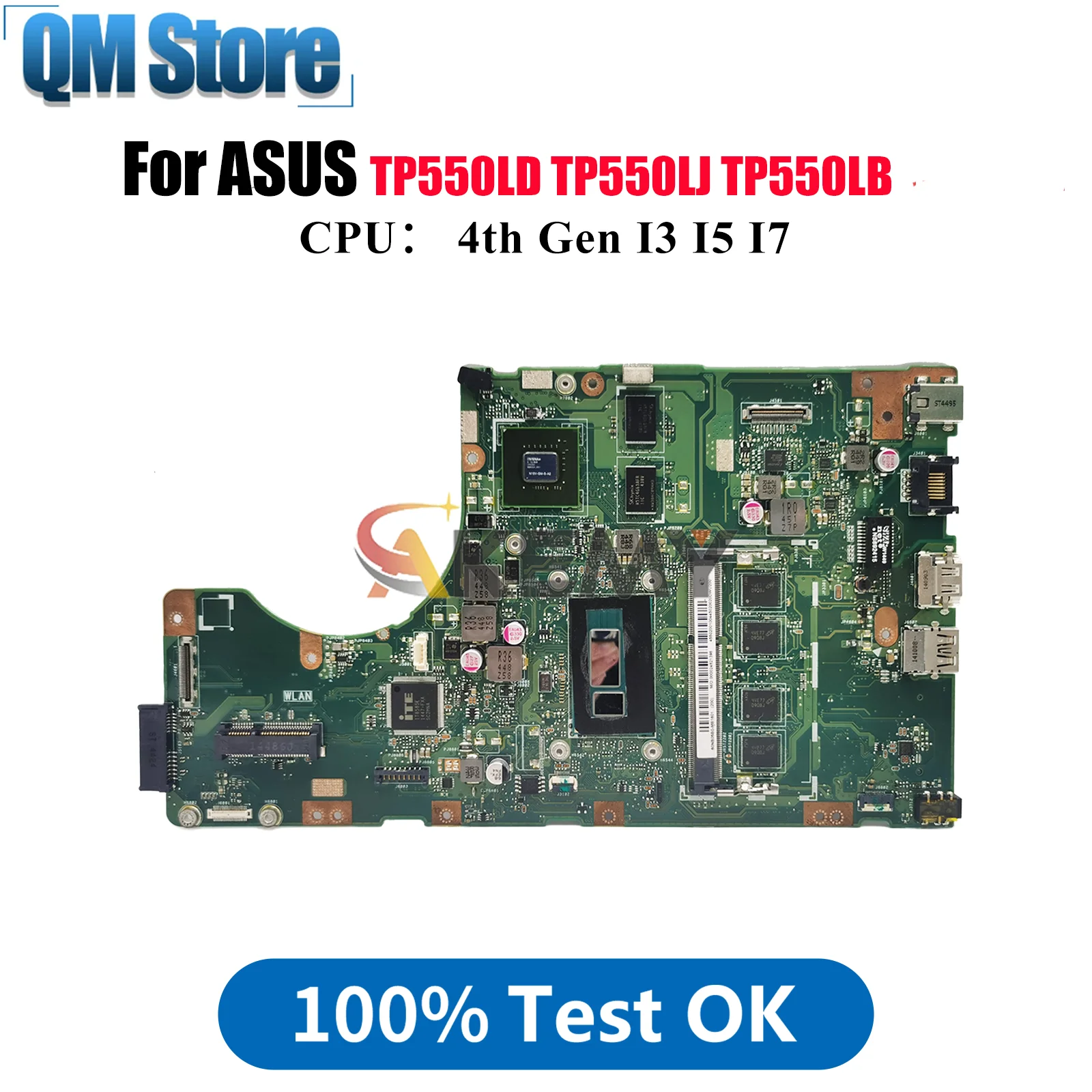 

TP550LD Laptop Motherboard For ASUS VivoBook Flip J550L TP550LN TP550L TP550LJ TP550LD TP550LB TP550LAB Mainboard I3 I5 I7 CPU