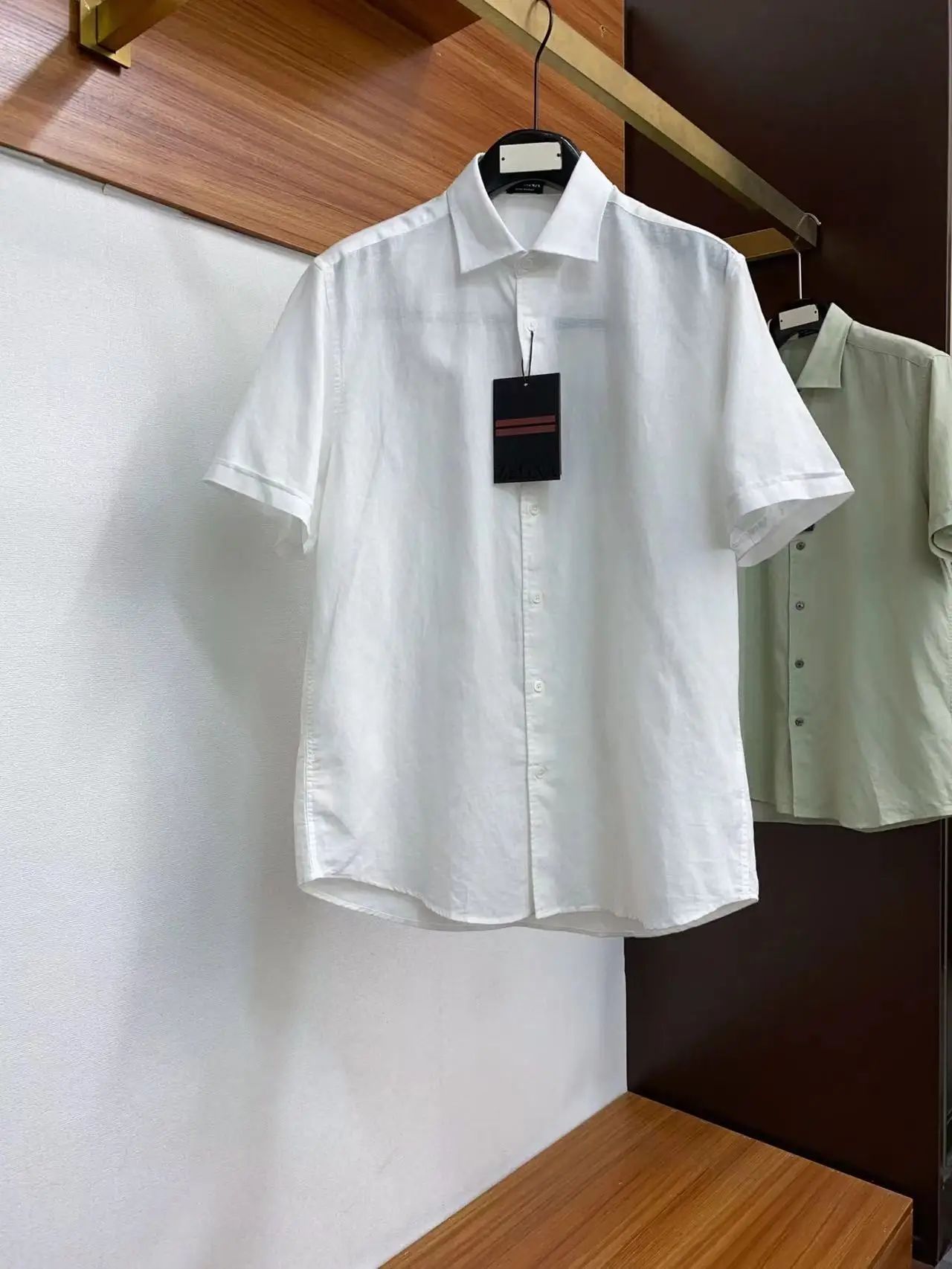 Summer new classic lapel business casual short sleeved versatile men's shirt