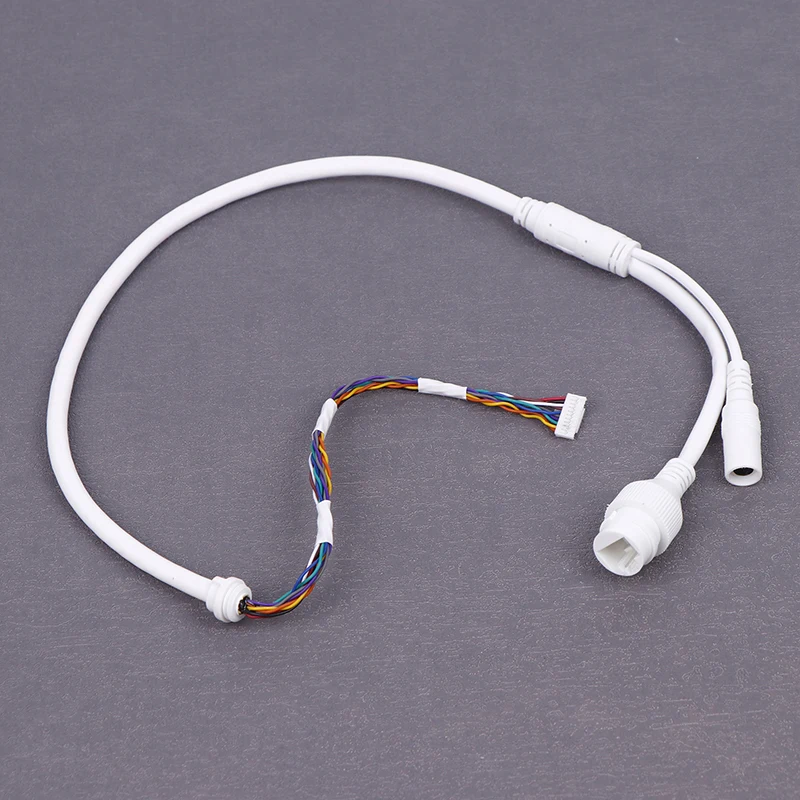 

1pc Ethernet Lan Cable PoE RJ45 Network Cable 10 Pin 10 Core For Hikvision Ip Camera