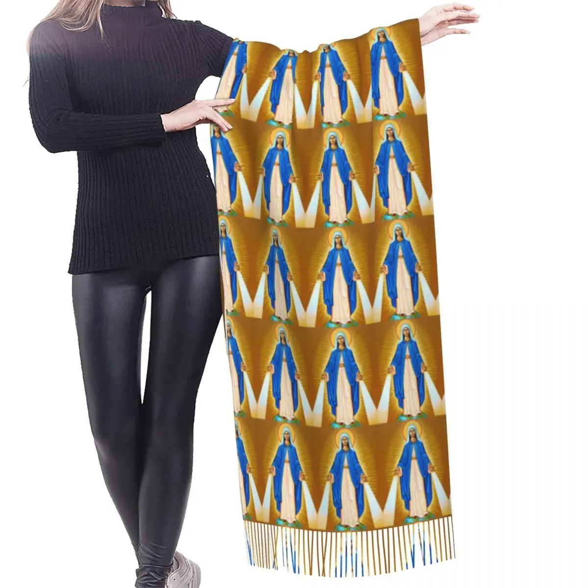 Personalized Print Our Lady Of Grace The Augustinians Scarf Men Women Winter Fall Warm Fashion Versatile Scarves Shawl Wrap