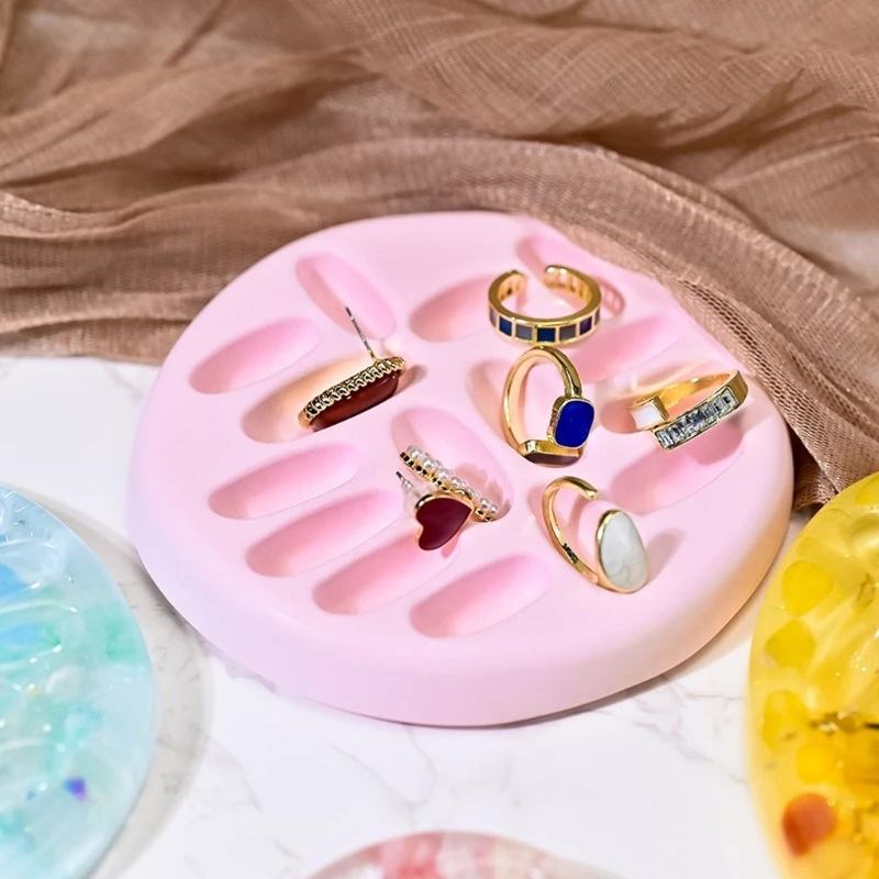 

DIY Jewelry Organizers Mold Premium Silicone Rings Storage Holders Mold Reusable And Easy To Demold In Various Shapes