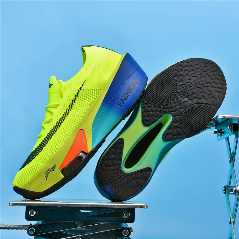 2025 أحذية الجري لوحة الكربون سباق جديد للرجال أحذية ماراثون كاملة النخيل الطريق المهنية