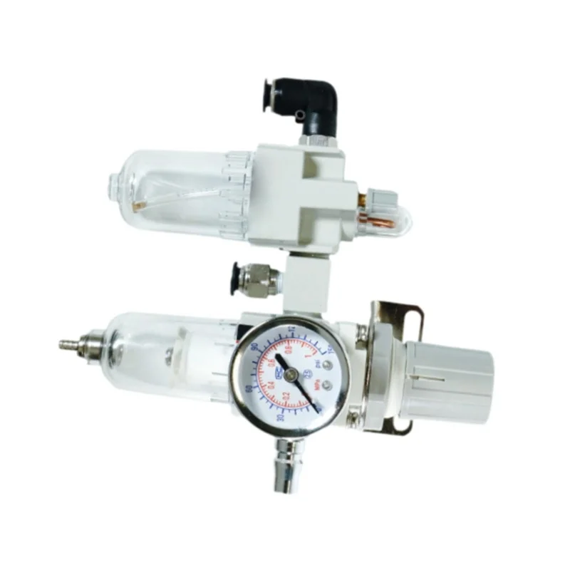 

AU34-Air Pressor Oil Water Separator And Lubricator Filter Combo For Effective Tire Changing - Regulator Trap Included