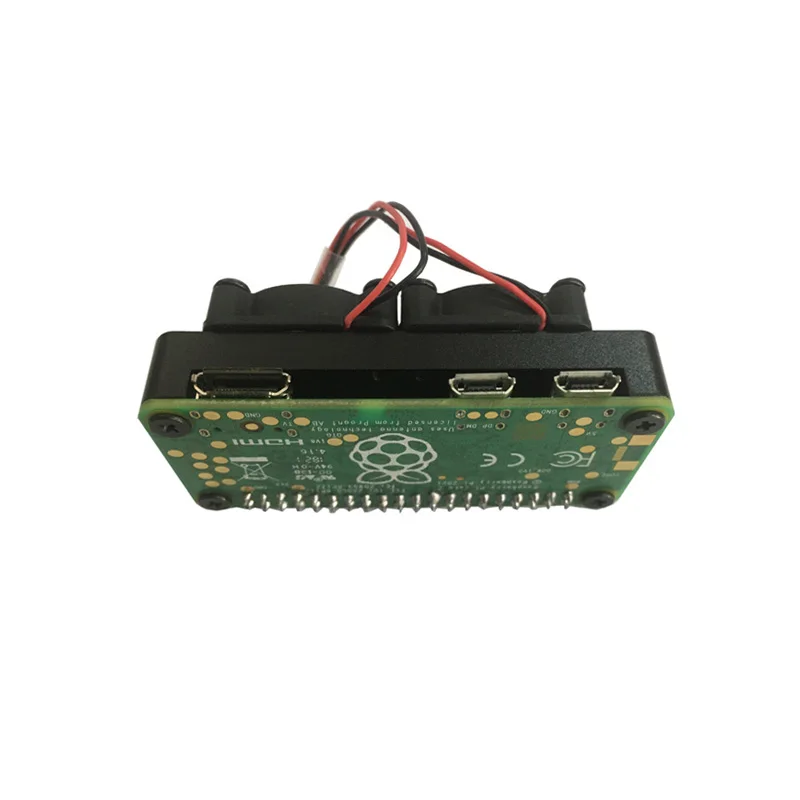 Picture 7: Raspberry Pi Zero 2W Aluminum Heatsink Case with Dual Cooling Fan Kit For Raspberry Pi Zero/Zero w