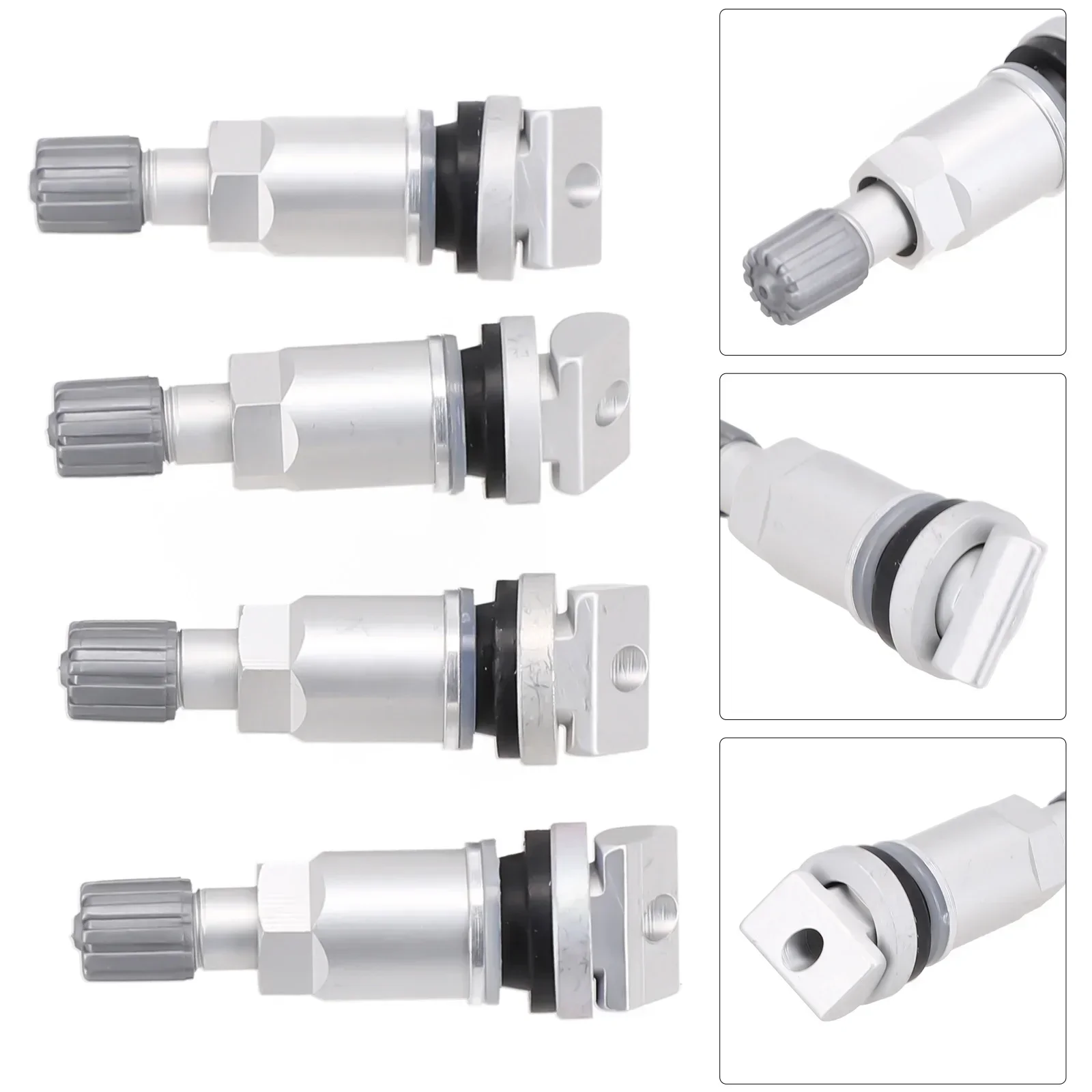 4 Pcs Tire Pressure Sensor Valve Stem Repair Kit Car Tire Valve TPMS Tire Pressure Monitor For For