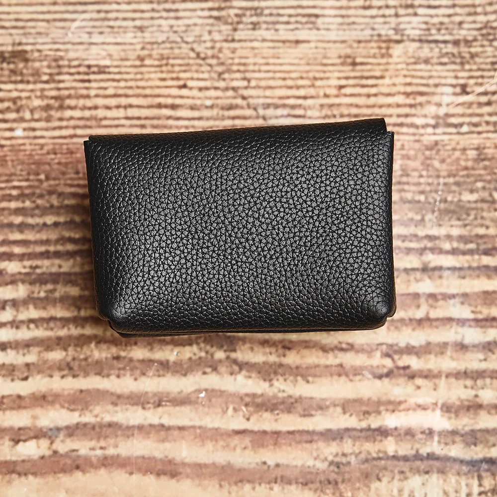 NUPUGOO Echtes Leder Retro Geldbörse männer Doppel Brieftasche Kleine Karte Tasche Männer Und Frauen Universal Münze Schlüssel Tasche – Detail 22