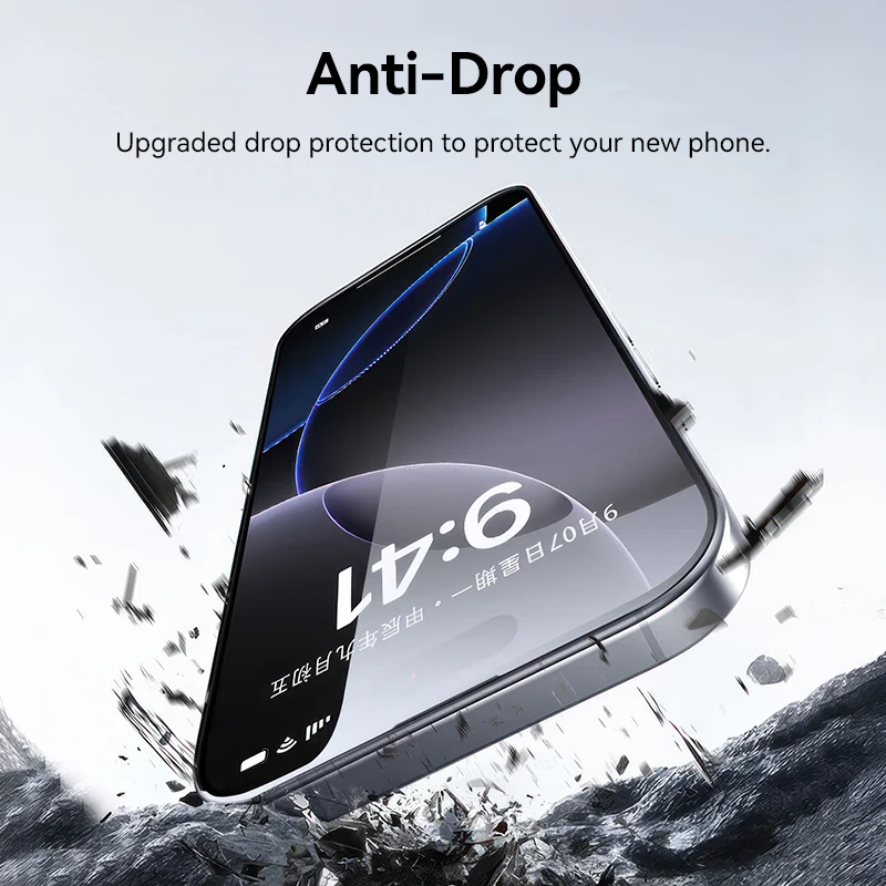 Szkło Joyroom 9D do iPhone 17 Pro Max HD Folia Ochronna na Ekran Pełnoekranowa Szkło Hartowane do iPhone Serii 11-17 — zdjęcie produktu 2