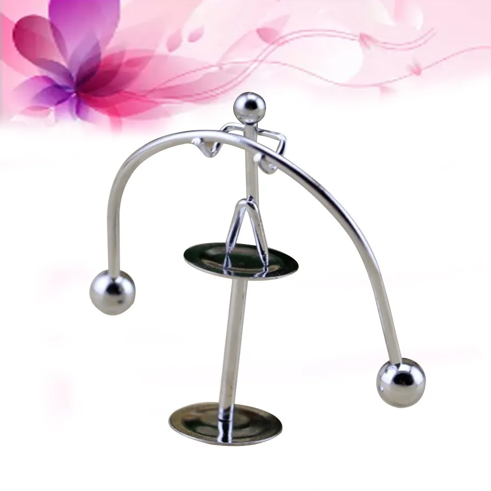 

1 шт. Балансировочный шар-тумблер из нержавеющей стали, креативный металлический декор для дома и офиса, снимающий стресс