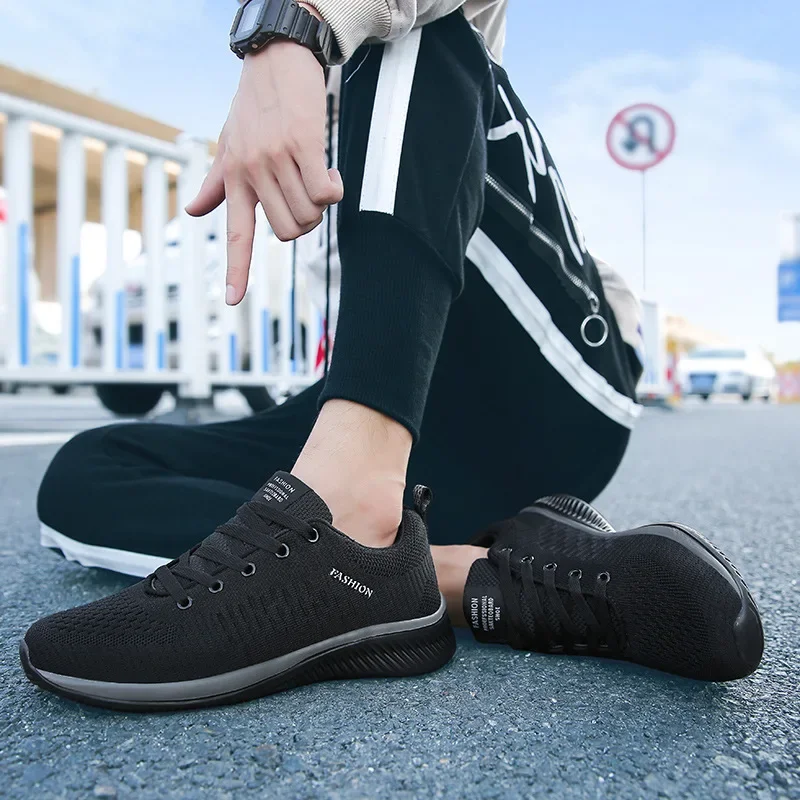 Men Sneakers Lightweight Running Sport Shoes Walking Casual Breathable Shoe Non-Slip Comfortable Big Size 35-47 Chaussure Homme