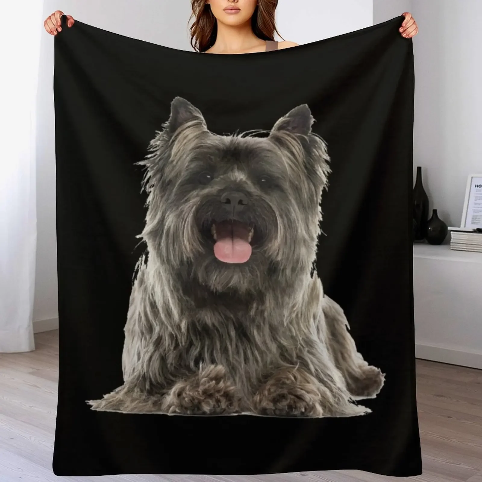 Cairn Terrier Throw Blanket Bed linens Thins Blankets