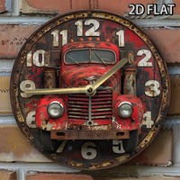 2D Flat Effects Silent Metal DIY Wall Clock: A Great Addition for Winter Themed Living Rooms and Thanksgiving Decor