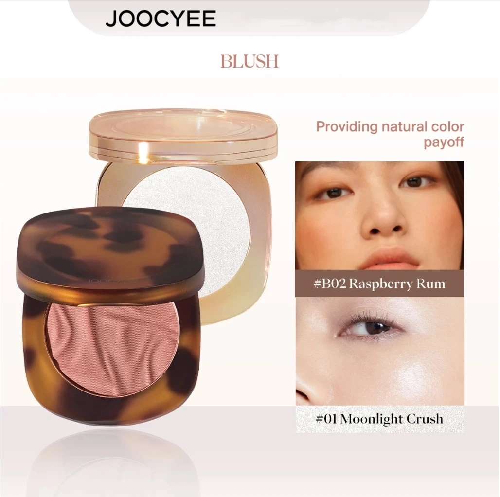 JOOCYEE BLUSHER и HIGHLIGHTER Универсальные оттенки Стойкий Натуральный вид Легко наносится Оригинальная косметика для Фото №4