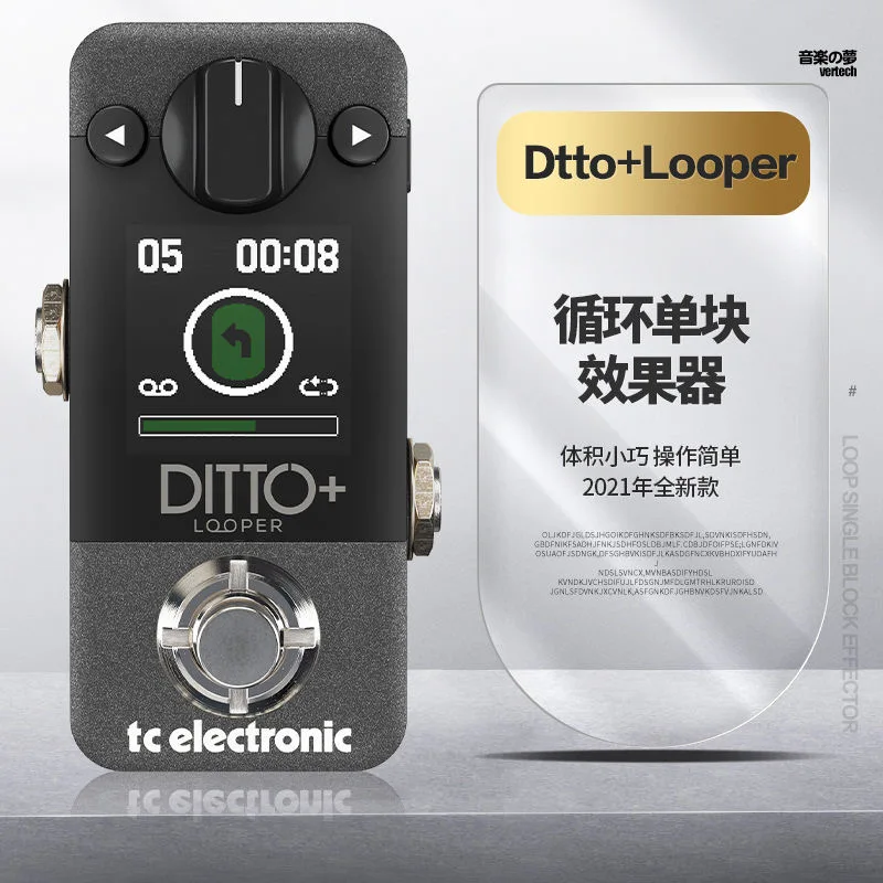 TC ELECTRONICS DITTO+ LOOPER Electric Guitar Bass Distortion  Single Block Effect Offers  Guitar Effect