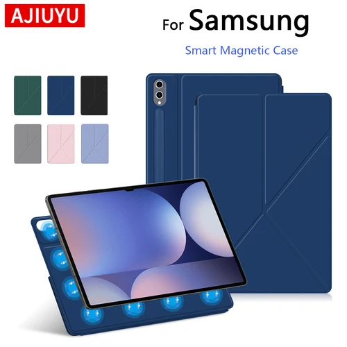 Funda magnética para Samsung Galaxy Tab S10 FE Plus 13,1 ""S7 S8 S9 FE + Plus 11 12,4 pulgadas S10 S9 Ultra SM-X900 Y funda plegable para tableta