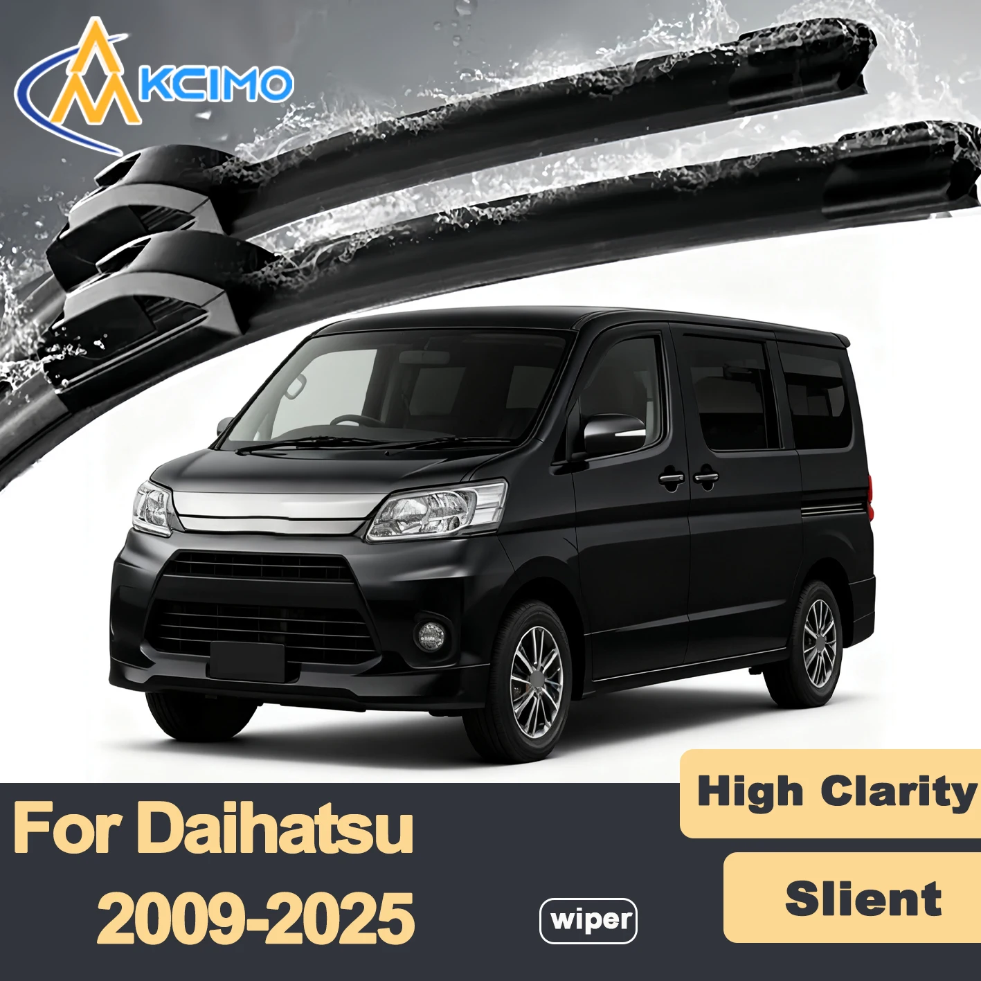 

Premium Rubber Durable Silent Windshield Wiper Blades 2pcs for Daihatsu Luxio S400 2009-2025 Front Wiper Blades Set