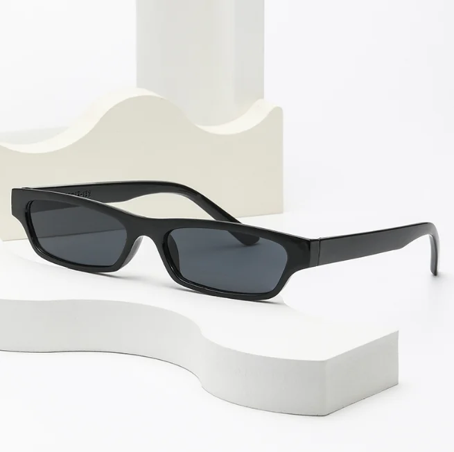 Kleine Rechteck Sonnenbrille Frauen Neue Retro Quadrat Schmale Rahmen Sonnenbrille Trendy Vintage Streetwear Brillen UV400 – Detail 5