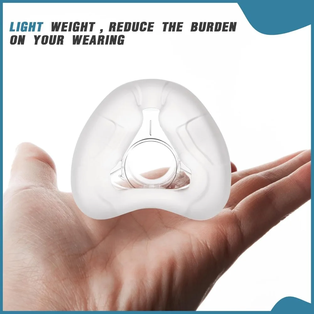 2PCS Silicone CPAP Nasal Cushion Replacement Airfit N20 Type Large Soft Comfortable Leak Resistant Mask Insert CPAP Accessories