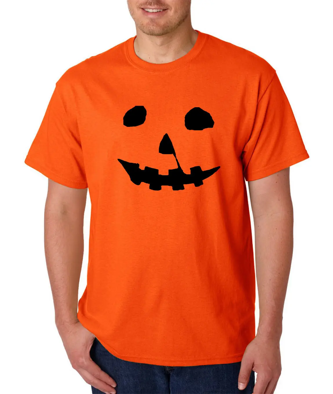 Trick or Treat Halloween Pumpkin T-shirt Costume Horror Trick or Cure Streetwear Short Sleeve Streetwear Bright Orange T Shirts