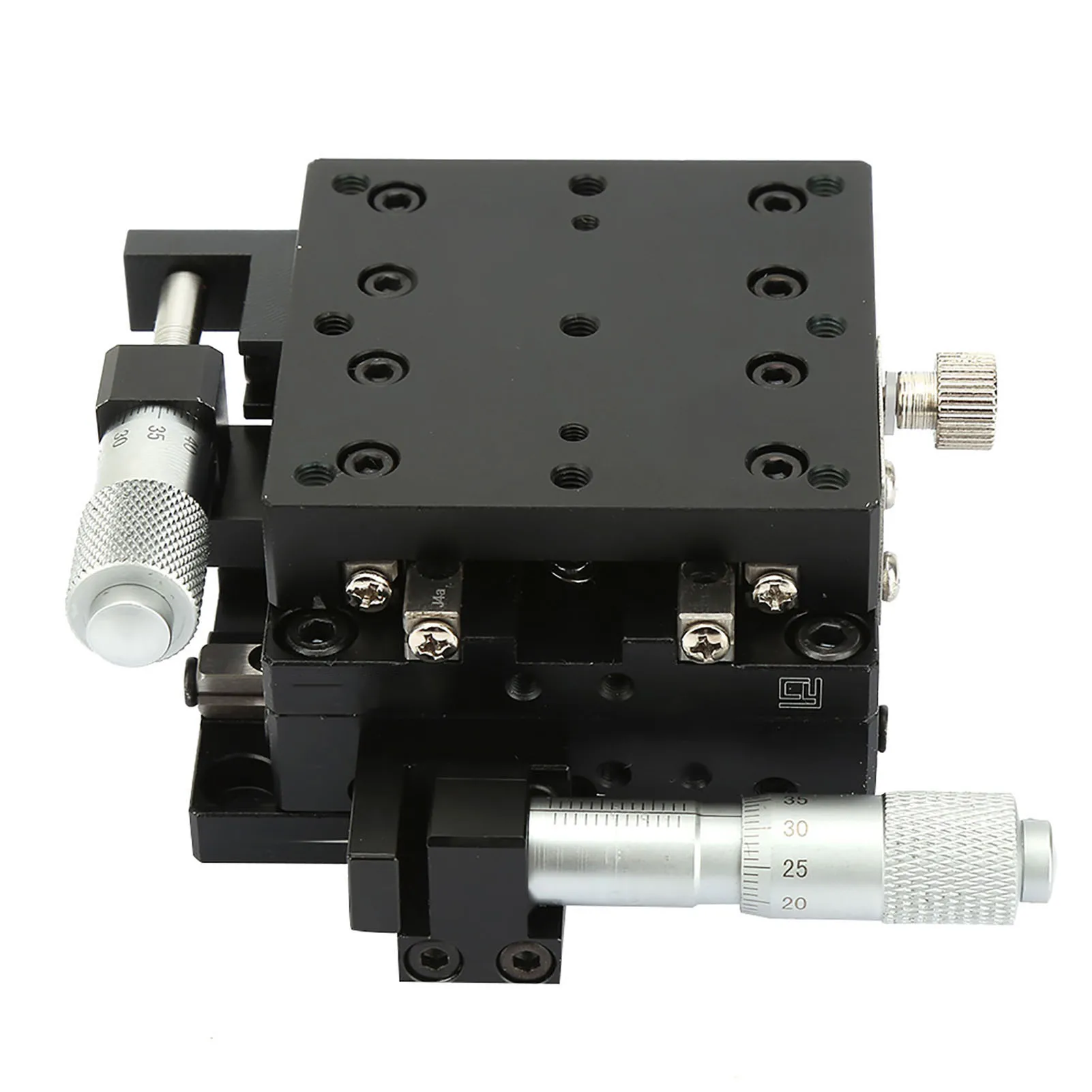 Manual Linear Stages SEMY60AS Micrometer Manual Slide Table Trimming   Roller Linear Stage 60*60*40mm Sliding Table