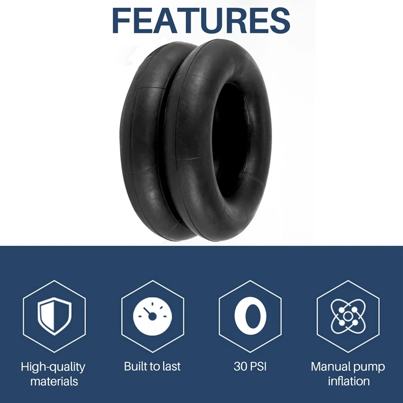 2 Pack 4.80/4.00-8 inch Inner Tubes for Mowers, Hand Trucks, Wheelbarrows, Carts and More