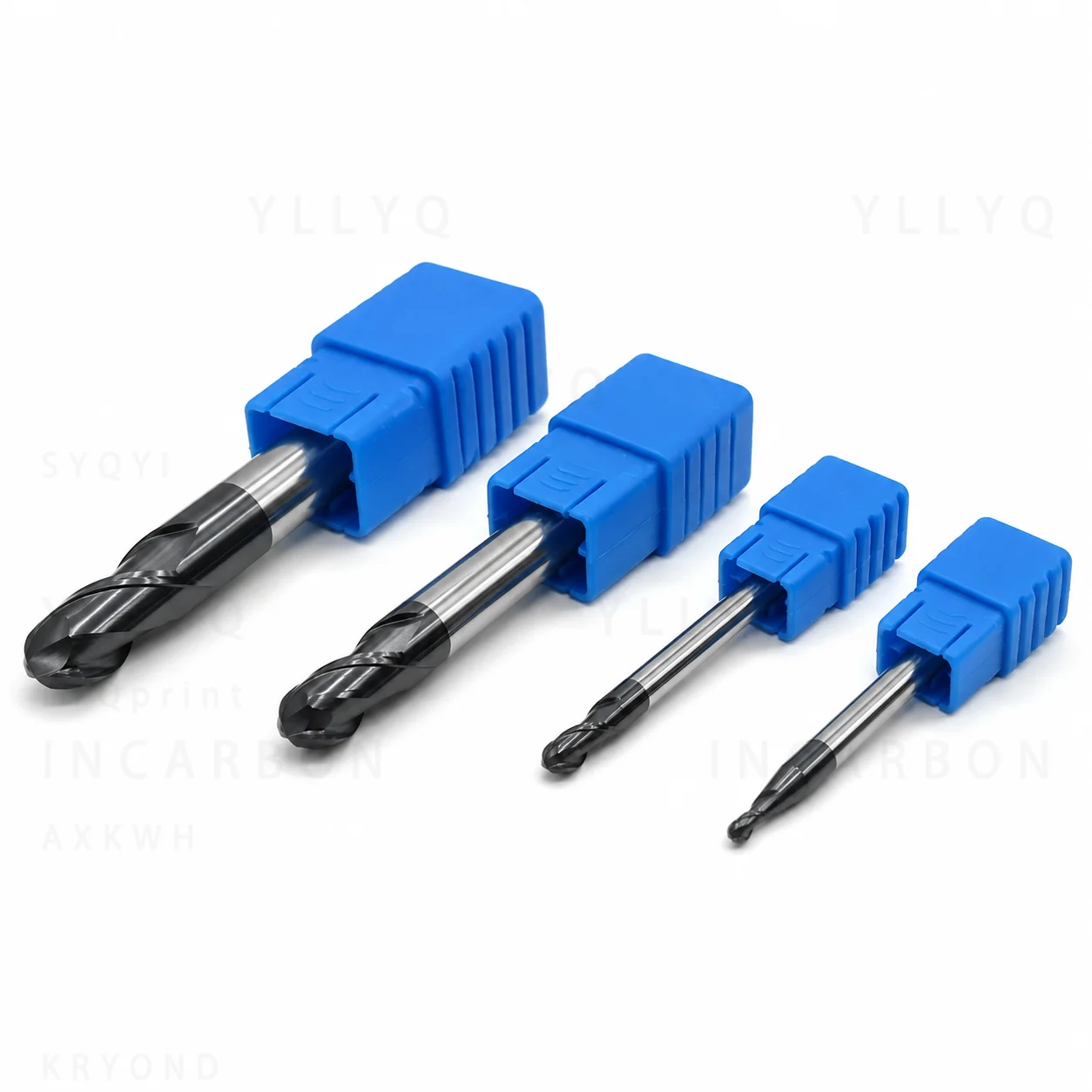 HRC50 Ball Nose End Mill Carbide CNC Milling Cutter Tungsten Steel Alloy Coated Tool for Mold Machining Metal Cutting Tool