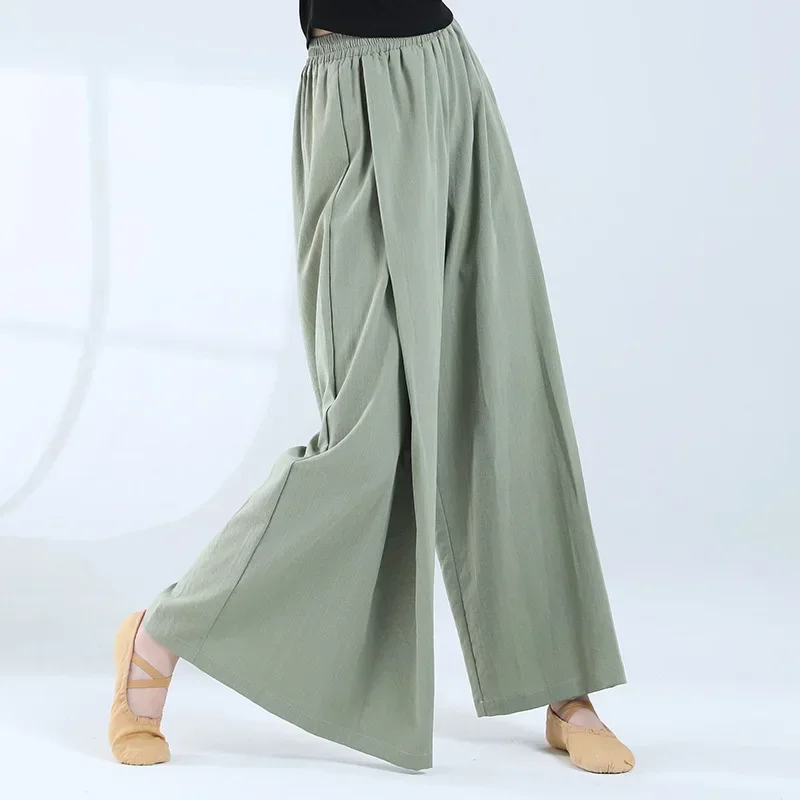 

Одежда для современных танцев, классические свободные прямые широкие брюки, повседневные тренировочные брюки, свободные брюки, одежда для тела, женская одежда