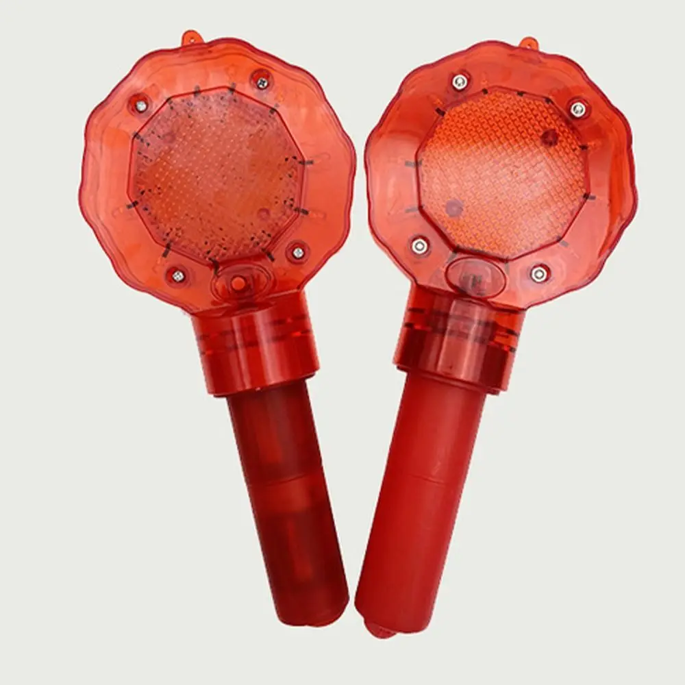 Red Plum Blossom Warning Light Handheld Safety Traffic Safety Signal Beacon Portable Universal LED Strobe Light