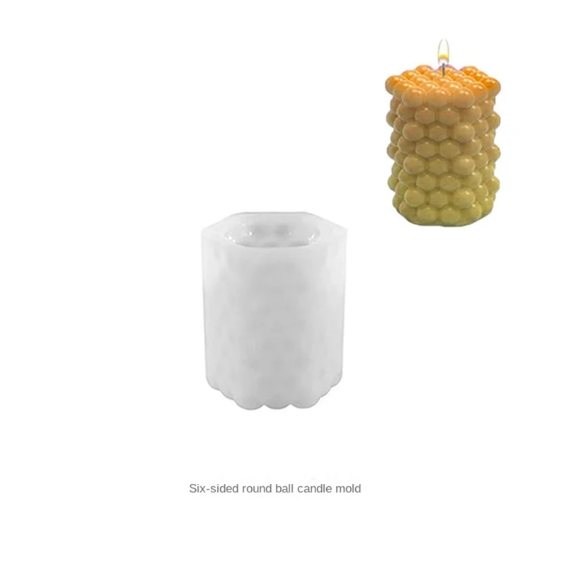 حامل شموع HRBAJ-DIY لصنع قالب شمع عطري مصنوع يدويًا من السيليكون