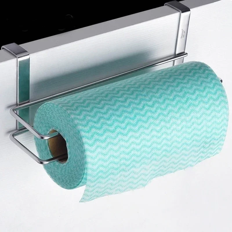 Paper Roll Holder Towel Rack Hanging Shelf Bathroom Storage Toilet Rack Home Kitchen Tissue Accessoriy Wall Stand Hanger Kitchen