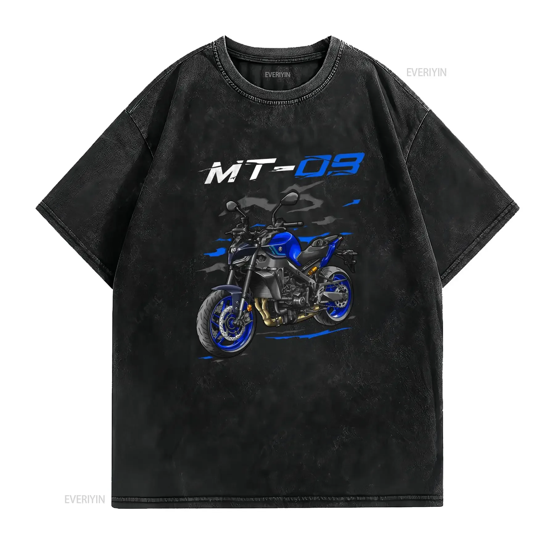 Men'S Motorcycle Rider T Shirt MT 09 with Design Breathable All Season for Enthusiasts Casual Riding Apparel Owners vintage