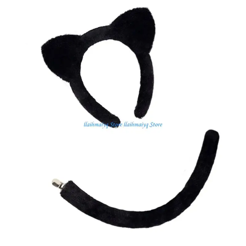 

573B Cats Ear Hair Accessory For Costume Parties Family Gatherings And Creative Photography