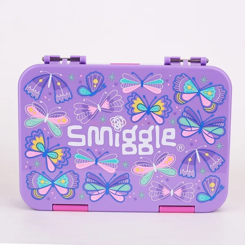 New Arrival Australia Smiggle Original Girls Backpack Purple Butterfly Schoolbag Waterproof 16inches Backpack Kids Birthday Gift