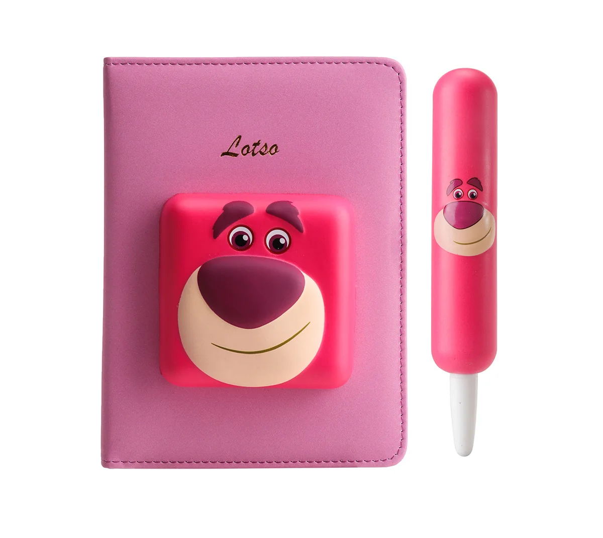 Disney Strawberry Bear Stationery Gift Box Set Decompression Pen and Decompression This Student Neutral Notepad Hand Ledger