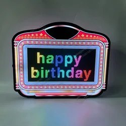 APP programmable LED message marquee sign letters board display screen bottle presenter glorifier champagne VIP for lounge