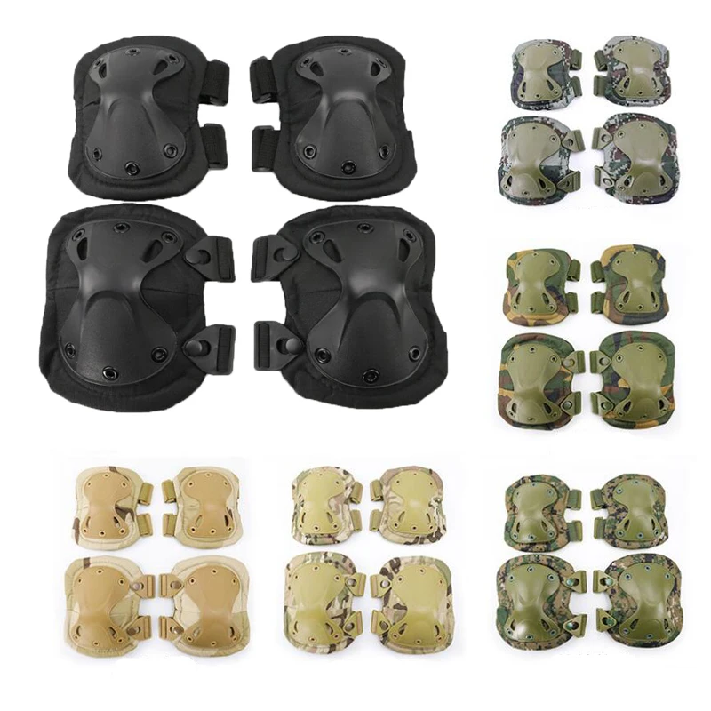 Tactical Knee Pad Elbow CS Military Protector Army Airsoft Outdoor Sport Hunting Kneepad Safety Gear Protective Pads Support