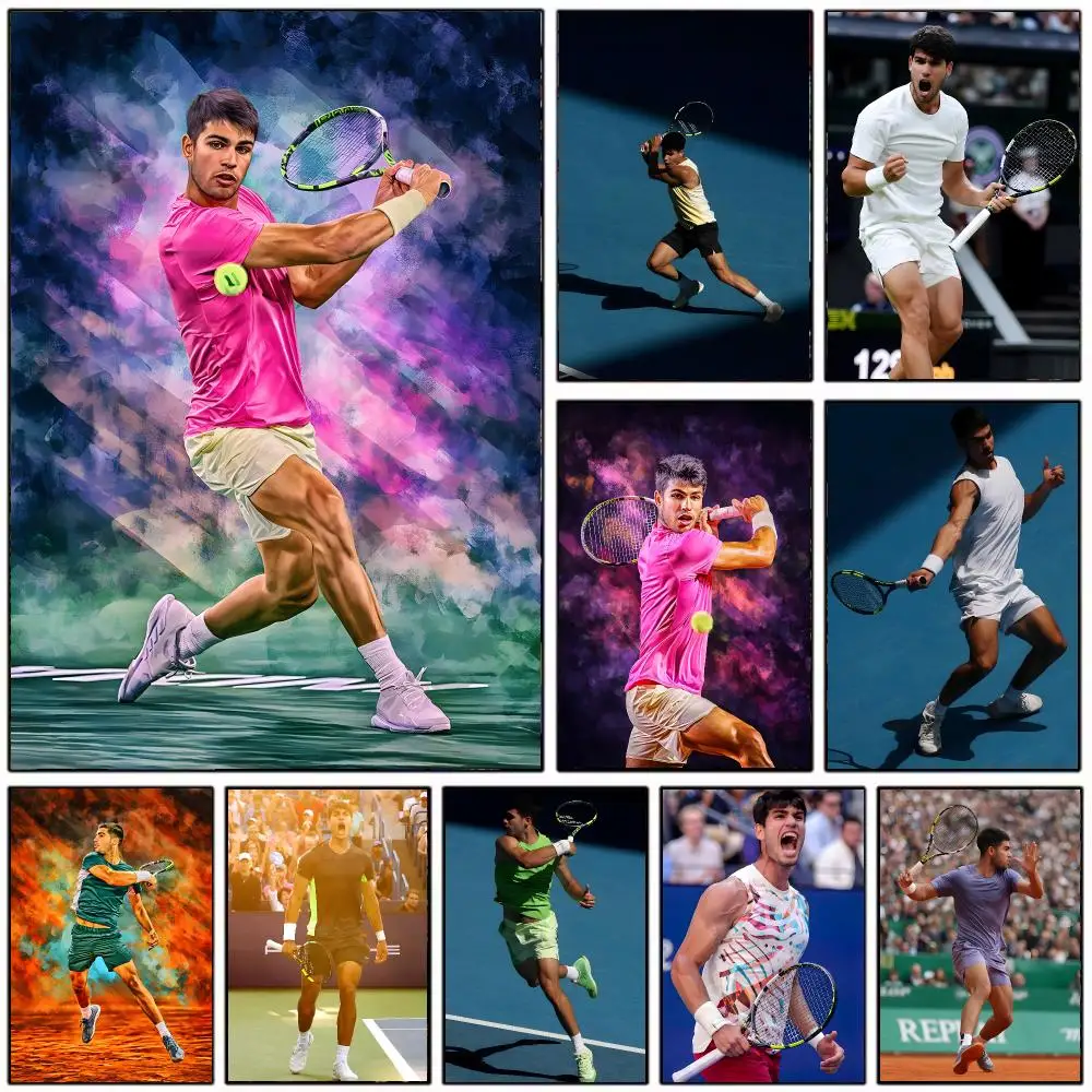 Tennis Star C-Carlos Alcaraz Poster Wall Art Print Decorative Mural Home Decor Gift Unframed