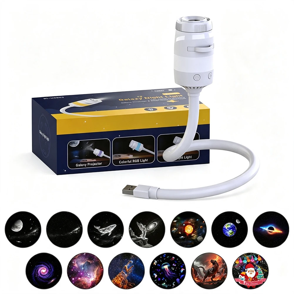 USB Starry Sky Projection Night Light Atmosphere Lamp Full Sky Bedroom High-end Feel Projection Lamp Night Light