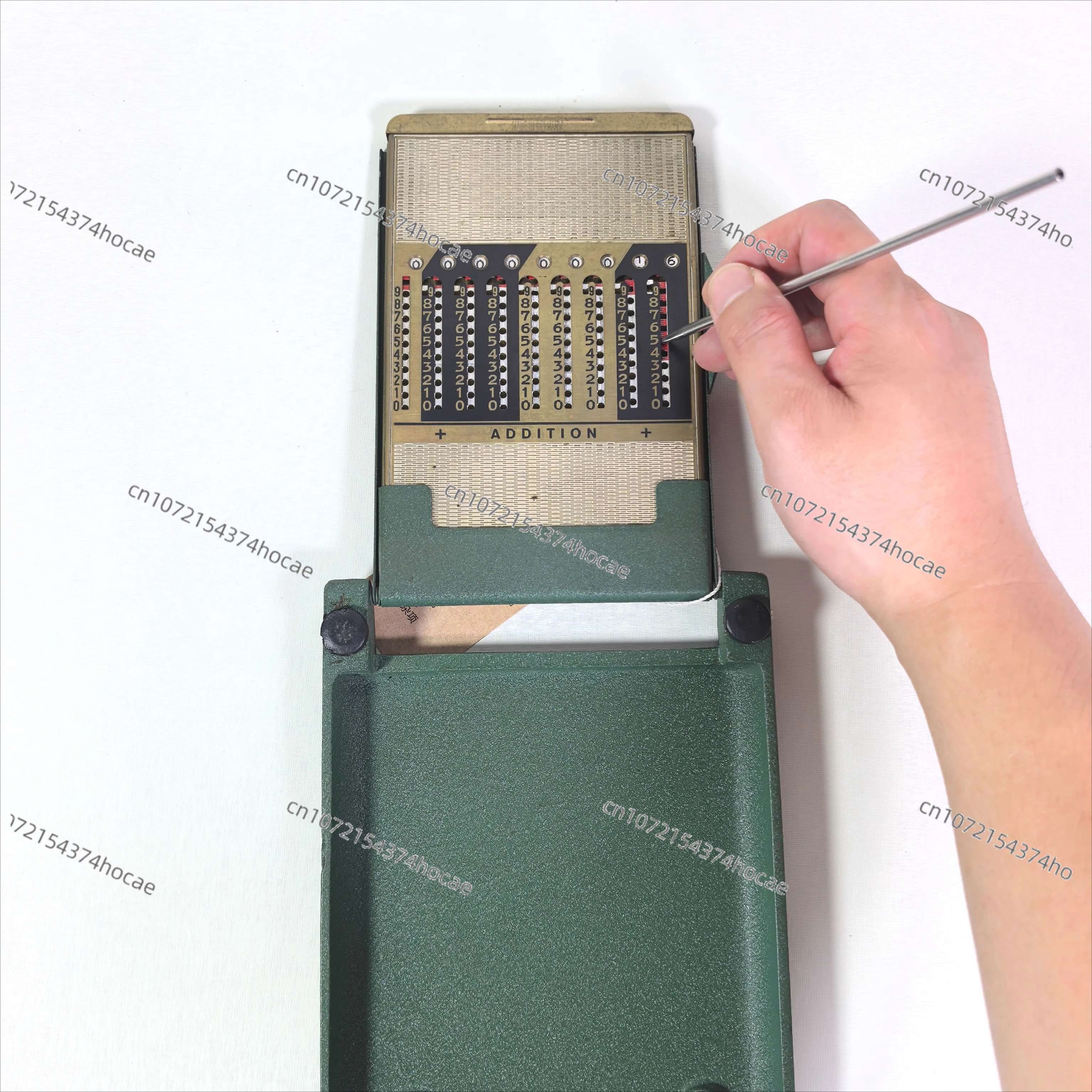 German old antique miniature portable Western abacus calculator