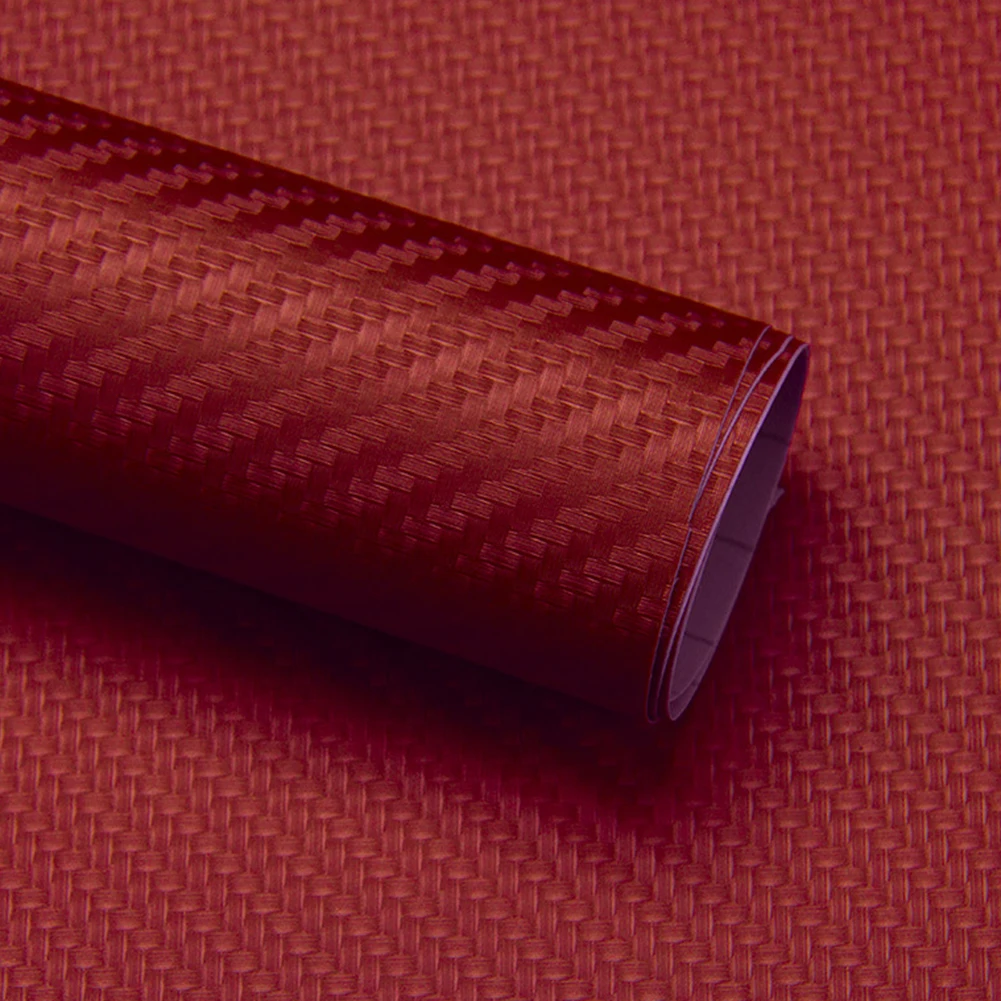 Sleek Matte Effect 3D Carbon Fiber Wrap Film Use on Vehicles & Electronics with High Durability Against Elements
