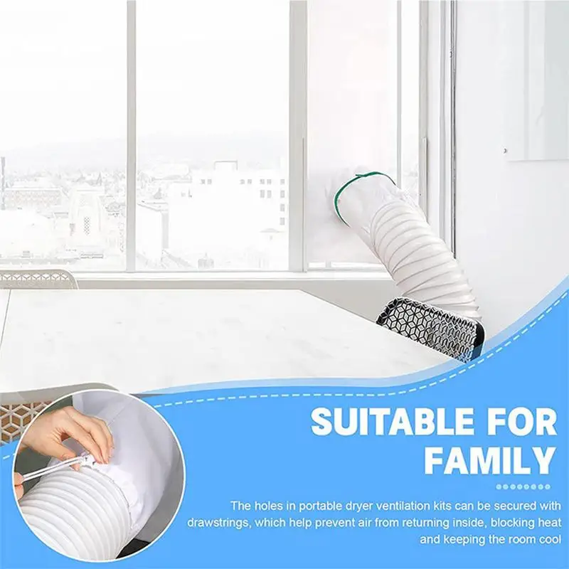 Window Seal For Portable Air Conditioner Soft Polyester Rainproof Window Seal For Dehumidifiers And Portable Mobile Air