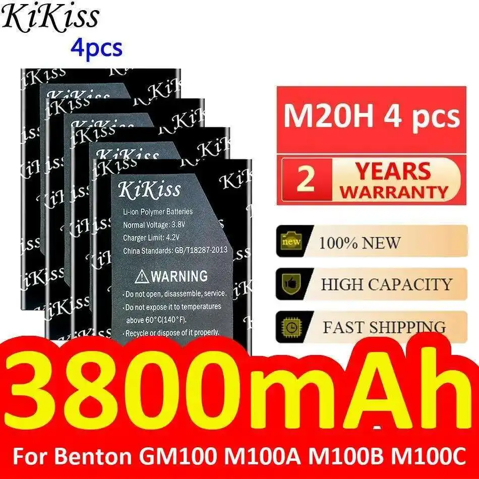 

Для Benton GM100 M100A M100B M100C 3800 мАч аккумулятор для промышленного оборудования M20H 4 шт. прочный долговечный