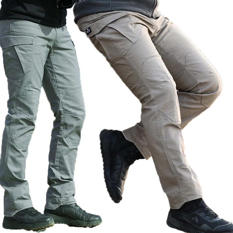 

2023 New City Tactical Pants Mens Multi Pockets Cargo Pants New Combat Cotton Pant swatt Men Casual Trousers Hiking Pants